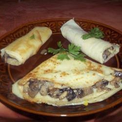 Italian Pancakes with Mushrooms Appetizer