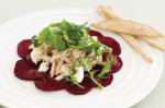 American Beetroot Carpaccio With Goats Cheese And Chicken Salad Recipe Dinner