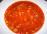 American Herbed Tomato and Chickpea Soup Appetizer