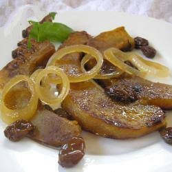 American Pumpkin Sauteed with Raisins Appetizer