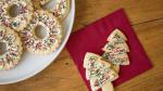 American Holiday Sprinkle Cutout Cookies Dessert
