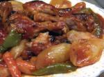 American Baked Sweet and Sour Chicken With Veggies BBQ Grill