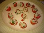 British Stuffed Cherry Tomatoes With Minted Barley Cucumber Salad Appetizer