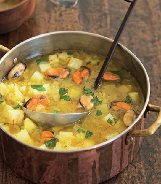 Turkish Saffron And Mussel Soup Soup