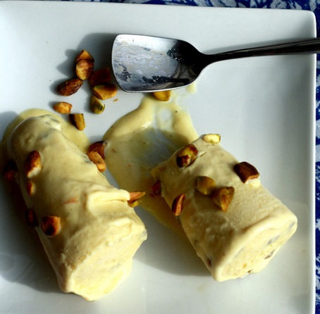 Indian Kesar Pista Kulfi Dessert