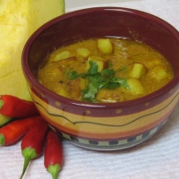 Pakistani Potato and Pumpkin Curry Appetizer