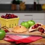 Spiced Applecranberry Biscuit Pies recipe