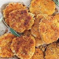 British White Bean and Sage Patties Appetizer