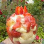 American Copa of Strawberries and Mascarpone Dessert