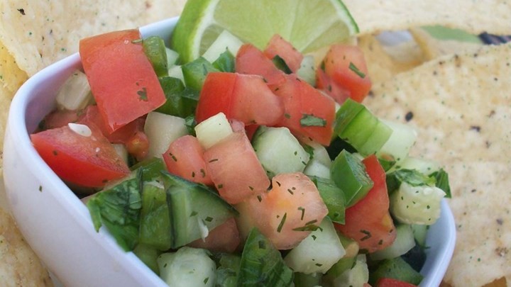 American Cool Cucumber Salsa Recipe Appetizer