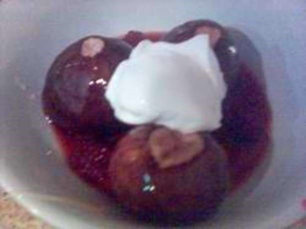 American Baked Figs in Port Dessert