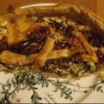 American Savory Tart with Chard and Chestnutmushrooms Appetizer