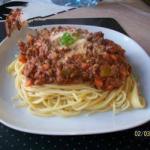 American Bolognese with White Wine Dinner