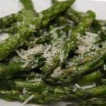 American Tips of Green Asparagus with Parmesan Appetizer