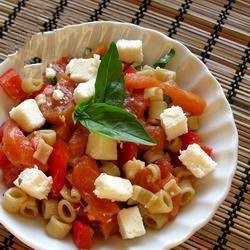 American Pasta Salad at the Salmon Tartare Appetizer