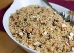 American Quinoa Pilaf with Chickpeas Currants and Almonds Appetizer