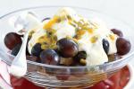 American Grapes With Passionfruit Yoghurt Recipe Dessert