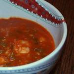 American Fast Fish Soup with Seafood Appetizer