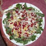American Salad of Pears and Cheese Roquefort with Poppy Filling Appetizer