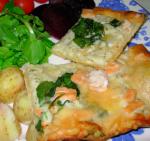 American Smoked Salmon and Goat Cheese Pizza Dinner