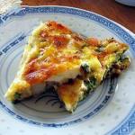 American Frittata with Potatoes and Spinach Appetizer