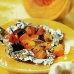 American Pumpkins Roast with Red Onion and with Sage Appetizer
