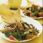 Salad with Mackerel and Lentils Puy Sauce Mayonnaise recipe