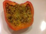 American Couscous Stuffed Bell Peppers for the Barbecue vegetarian Appetizer