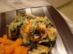 American Midwestern Spinach  Cheese Savoury Bread Pudding Appetizer