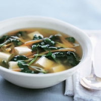 Miso Soup with Tofu Spinach and Carrots recipe