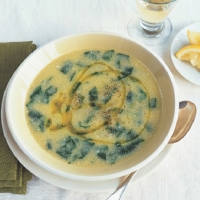 Italian Polenta and Spinach Soup Soup