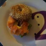 American Bagels Multigrain the Smoked Salmon and Fresh Cheese Appetizer