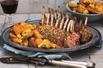 Moroccan Dukkahcoated Lamb Racks With Moroccanspiced Vegetables Recipe BBQ Grill