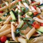American Noodle Pans with Zucchini and Tomatoes Appetizer