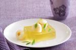 American Green Tea Jelly With Lime And Ginger Lychees Recipe Dessert