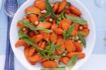 Roast Carrot Chickpea and Mint Salad Recipe recipe