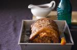 American Roast Pork With Prune and Walnut Stuffing and Red Wine Gravy Recipe Dinner