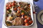 Veal Cutlets With White Wine Tomatoes Olives and Capers Recipe recipe