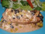 Low Fat Crock Pot Mexican Cheesy Chicken With Black Beans recipe