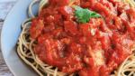 American Easy Spaghetti with Tomato Sauce Recipe Dinner