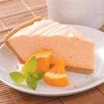American Velvety Orange Gelatin Pie Dessert