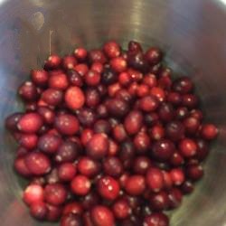 British Jelly of Cranberry Dessert