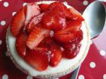 American No Bake Strawberry Cheesecake Tarts light Dessert