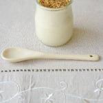 American Homemade Yogurt of Soybeans and Praline Dessert
