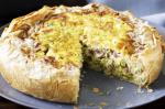 Canadian Pancetta Zucchini and Feta Filo Pie Recipe Appetizer