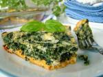 American Crustless Spinach Quiche low Fat Dinner