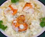 American Scallops With Roasted Garlic Cream Appetizer