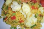 Canadian Curried Rice With Cauliflower and Peas Dinner