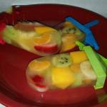 American Popsicles with Fruit Dessert
