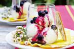 Italian Zabaglione Ice Cream With Balsamic Blueberries Recipe Dessert